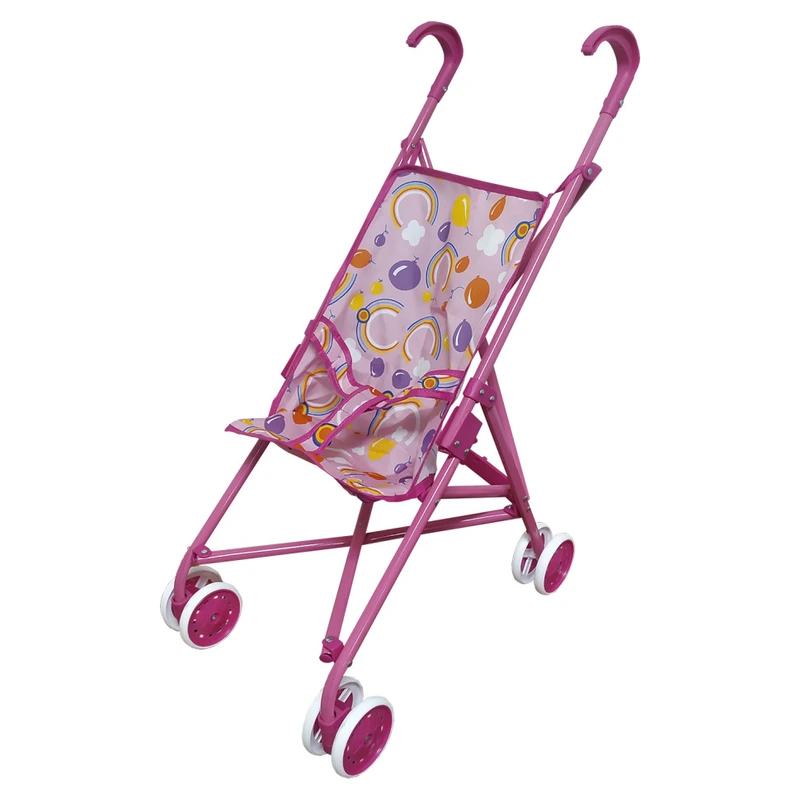 Коляска для ляльок 9302 W тростина  Повітряні кульки