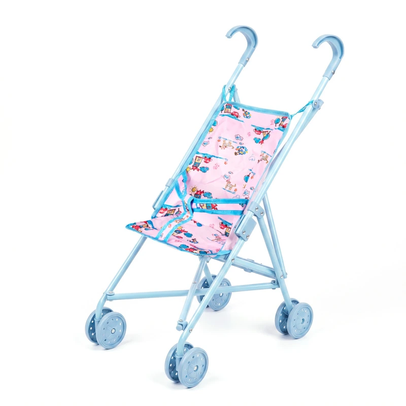 Коляска для ляльок Дитячий малюнок 9302 W-21 тростина — Bambi