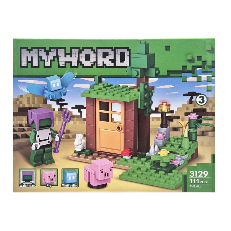 Конструктор дитячий Майнкрафт The hill 3129-3 пластик, 111 деталей