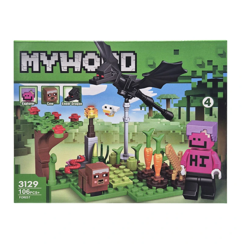 Конструктор дитячий Майнкрафт Forest The hill 3129-4 пластик, 106 деталей