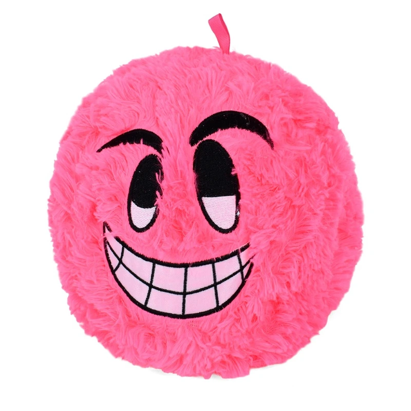 М'яка іграшка м'яч-Смайл FG240408053A розмір 25 см Рожевий