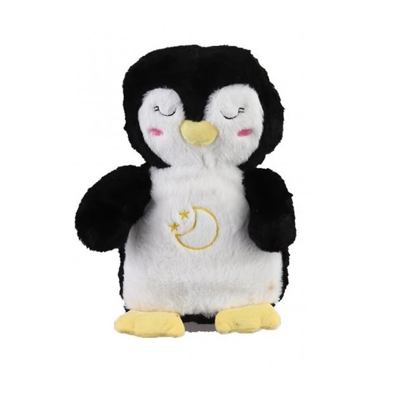 М'яка іграшка-нічник Дихаючий пінгвін DPN18 зі звуковими ефектами — Bambi