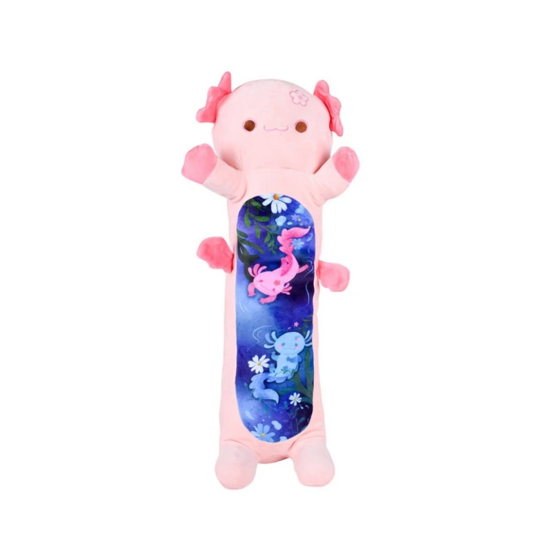 М'яка іграшка-подушка "Аксолотль-батон" HKF2206(Pink) розмір 100 см