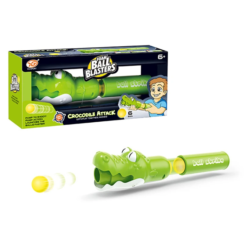 Помпова зброя "Крокодил" YG12P стріляє поролоновими кульками — Bambi