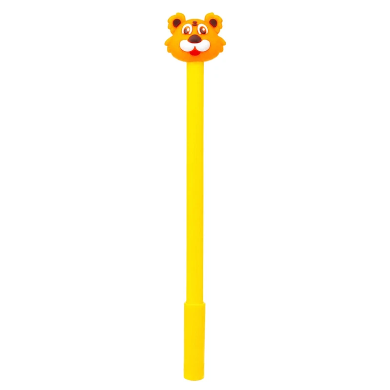 Ручка дитяча з іграшкою "Тигр" C0117-V(Yellow) гелева, синя