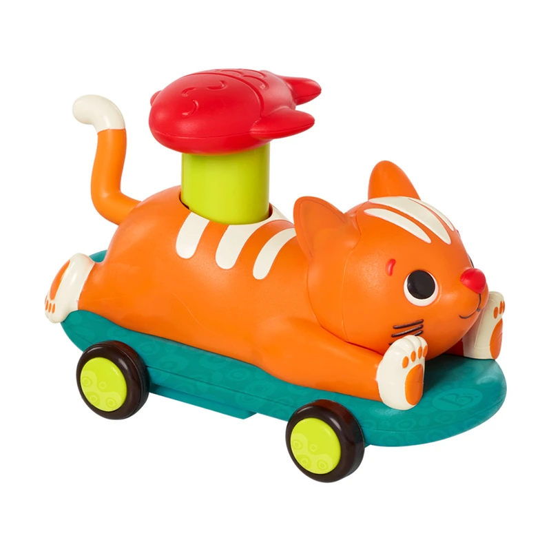 Машинка інерційна серії "Лапкомобілі" - КОТИК, КОЛІР ПОМАРАНЧ