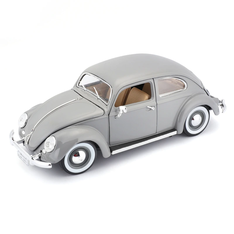 Автомодель - VOLKSWAGEN KÄFER BEETLE (1955) (сірий, 1:18) — Bburago