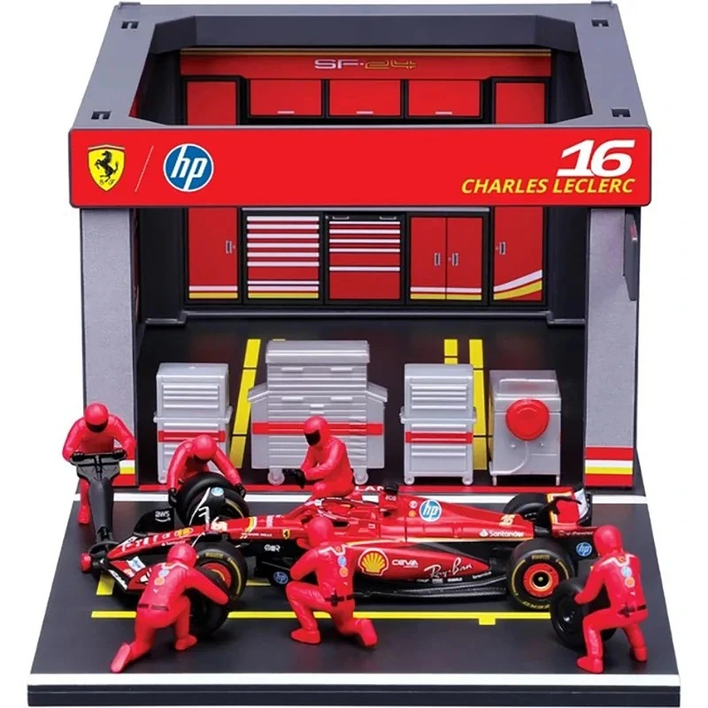 Ігровий набір - PIT PASS FERRARI SF-24 (1:43) — Bburago