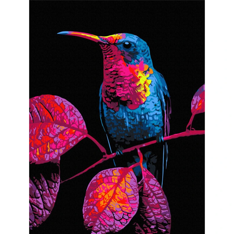 Картина за номерами "Коштовний гість" RBSB0002, 30x40 см — Brushme