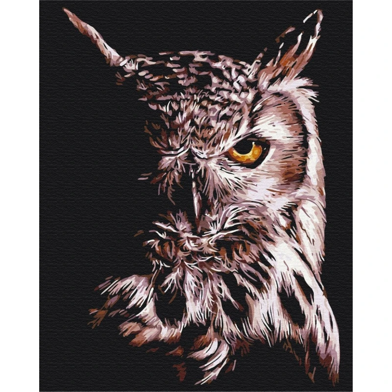 Картина за номерами "Пугач" Brushme BS51829 40х50 см