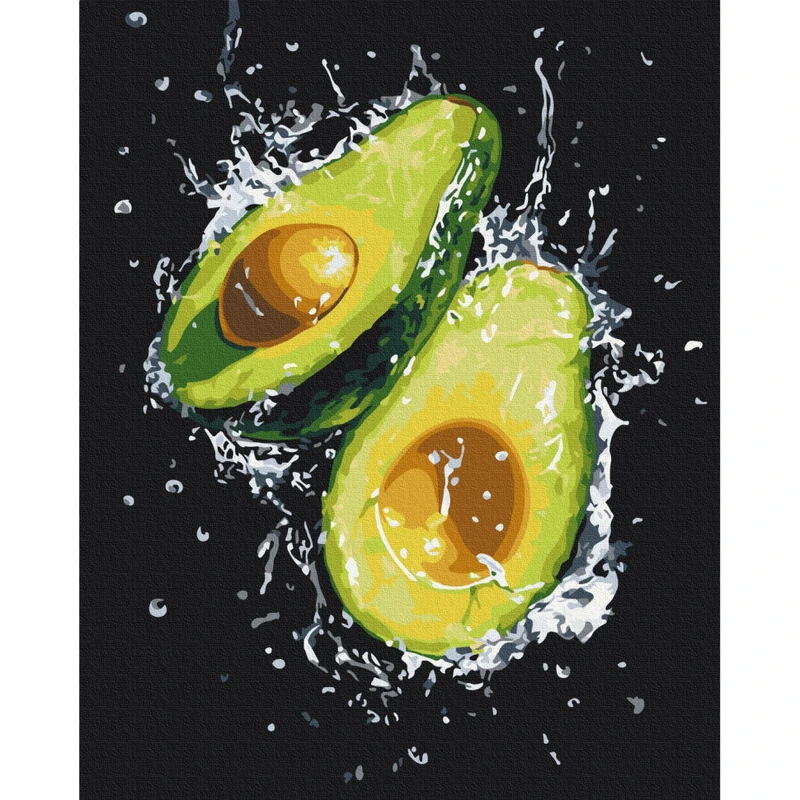 Картина за номерами "Свіжість авокадо" BS54147, 40х50 см