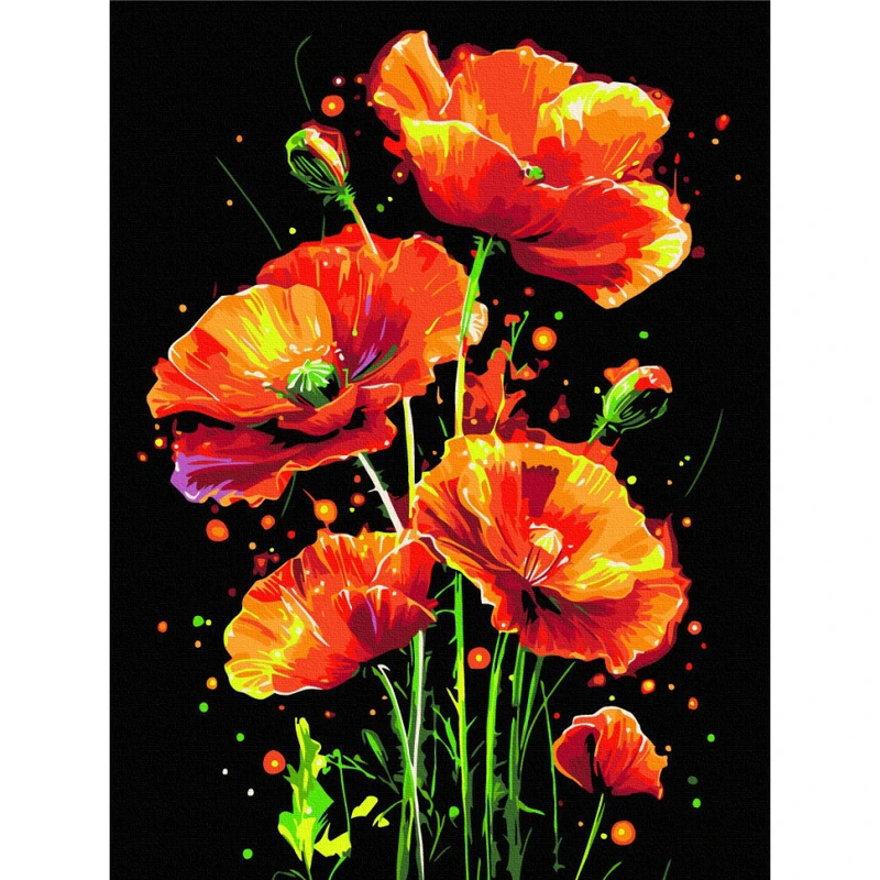 Картина за номерами "Жива пристрасть" RBSB0009, 30x40 см — Brushme