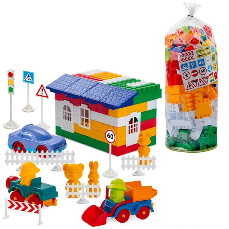 Дитячий конструктор "Лідер" №5 1-054, 200 великих деталей — Colorplast