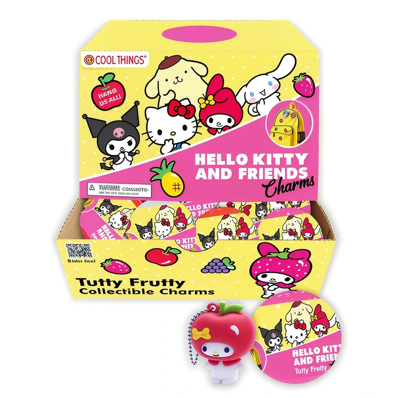 Дисплей фігурок-сюрпризів COOL THINGS серії "Hello Kitty Charms" - ТУТТІ-ФРУТТІ (18 шт.)