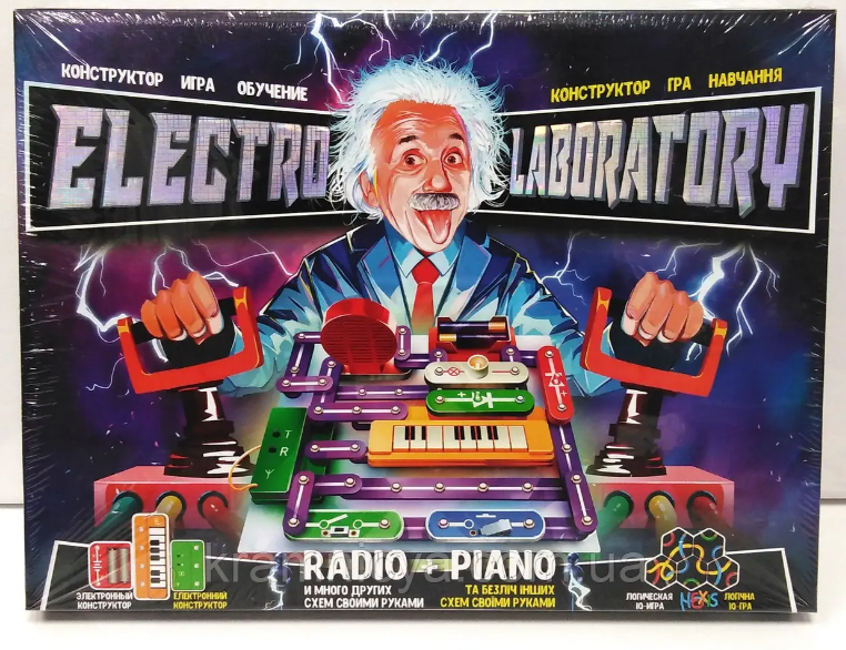 Електронний конструктор "Electro Laboratory. Radio+Piano" Danko Toys ELab-01-03  Radio+Piano — Danko Toys