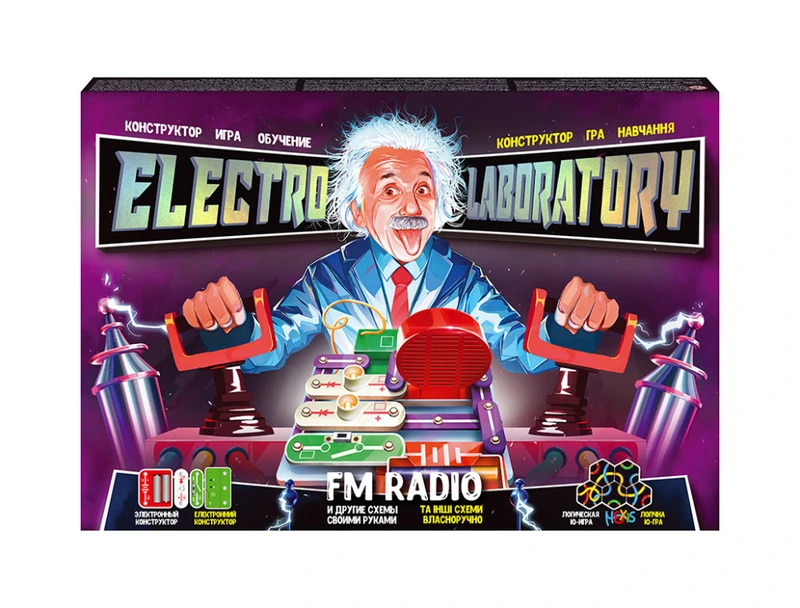 Електронний конструктор "Electro Laboratory. Radio+Piano" Danko Toys ELab-01-03  FMRadio — Danko Toys