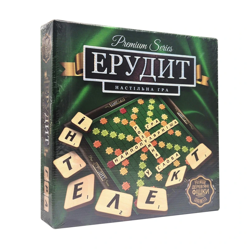 Гра настільна Ерудит ВЕЛ PREMIUM G-ER-U-01 українською мовою — Danko Toys