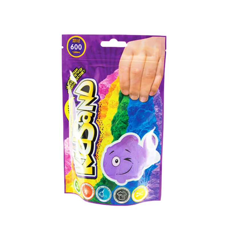 Кінетичний пісок "KidSand" KS-03-02 пакет 600 гр Фіолетовий — Danko Toys