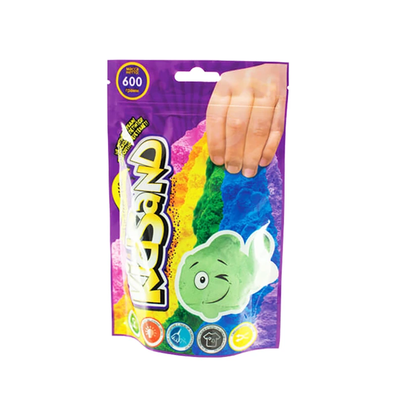 Кінетичний пісок "KidSand" KS-03-02 пакет 600 гр Зелений — Danko Toys