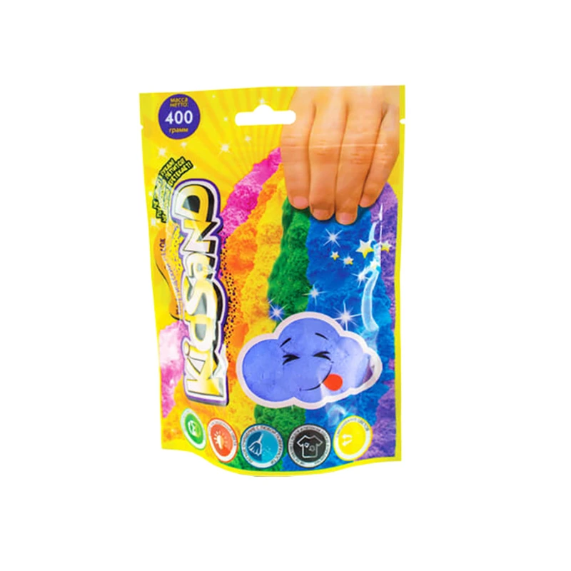 Кінетичний пісок "KidSand" KS-03-03 пакет 400 гр Синій — Danko Toys