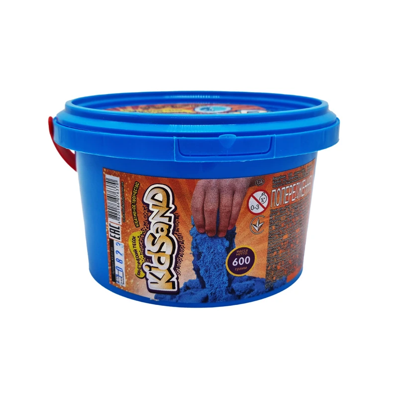 Креативна творчість "Кінетичний пісок "KidSand" KS-01-05, 600 гр Синій