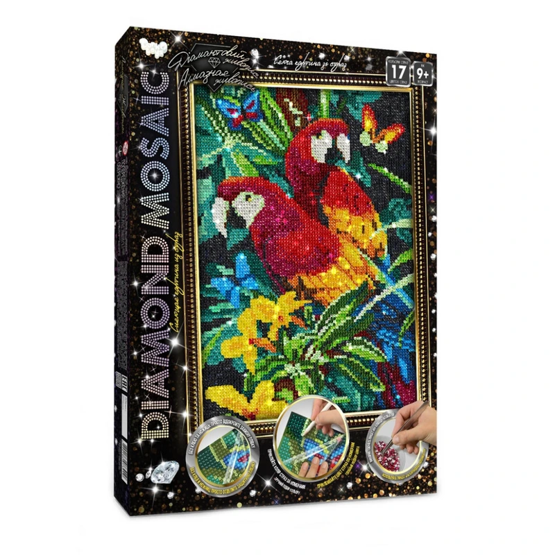 Набір креативної творчості "DIAMOND MOSAIC" DM-03-01-9  DM-03-09