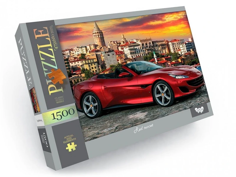 Пазли C1500-04-01-10, 1500 елементів  Червоне авто