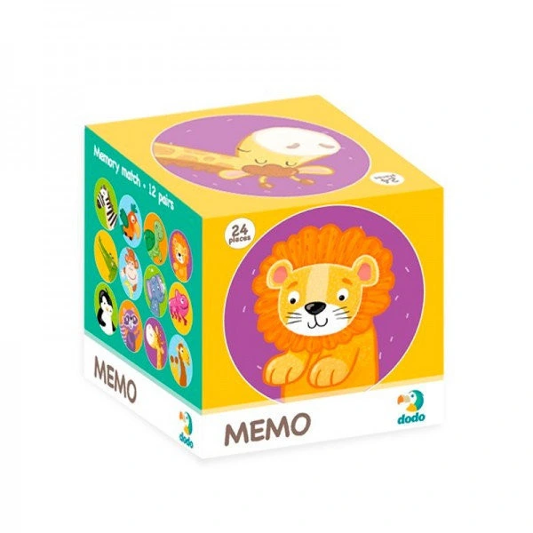 Дитяча настільна гра Мемо "Дикі тварини" DoDo 300157 від 3-х років — DoDo Toys