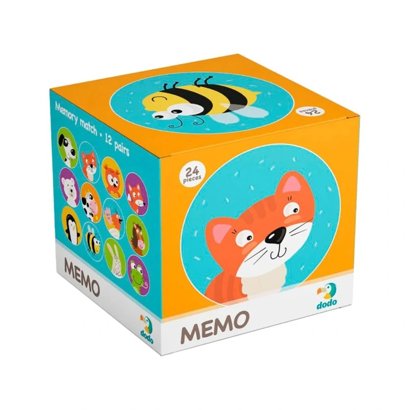 Дитяча настільна гра Мемо "Тварини" DoDo 300145, 12 зображень — DoDo Toys