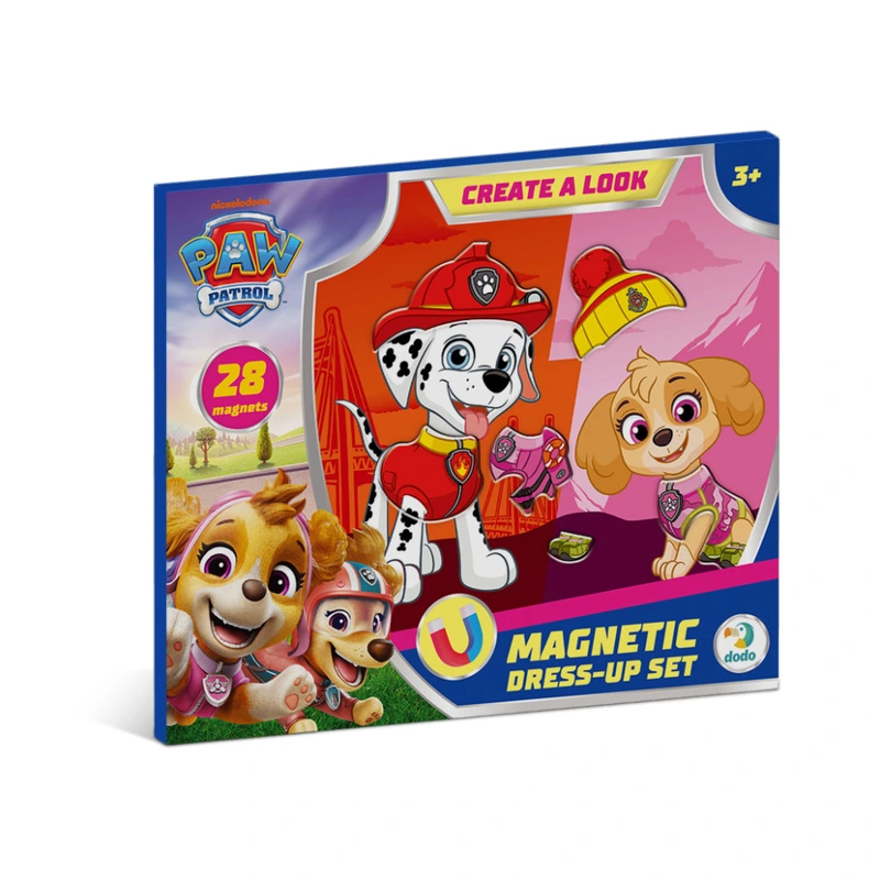 Магнітна гра-одягалка "Маршал і Скай" 200699, 2 фігурки, 28 магнітів — DoDo Toys