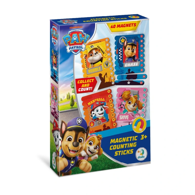 Магнітні палички для рахування "Paw Patrol: Герої-рятувальники" 200652, 40 магнітних елементів — DoDo Toys