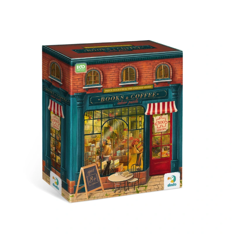 Пазл класичний "Книжковий магазин" 300602, 300 елементів — DoDo Toys