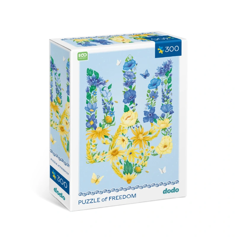 Пазл класичний "Квітучий тризуб" 300588, 300 елементів — DoDo Toys