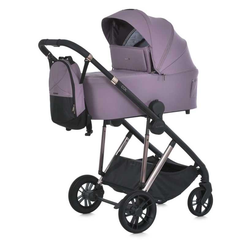 Дитяча універсальна коляска 2 в 1 COIL ME 1190 Grape Pink — El Camino