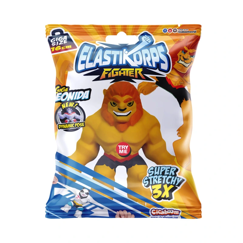 Стретч-іграшка Лев Леон C1016GF15-2021-6 серії "Fighter" — Elastikorps