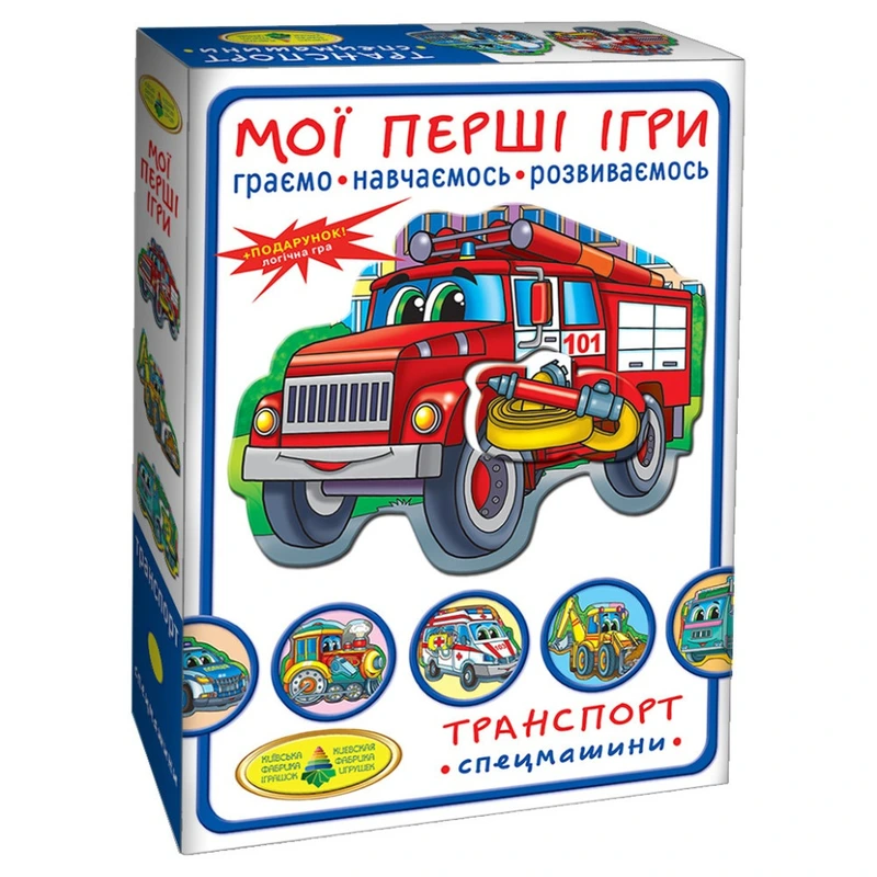 Дитяча настільна гра "Транспорт. Спецмашини" 81152, 12 карток — Енергія Плюс
