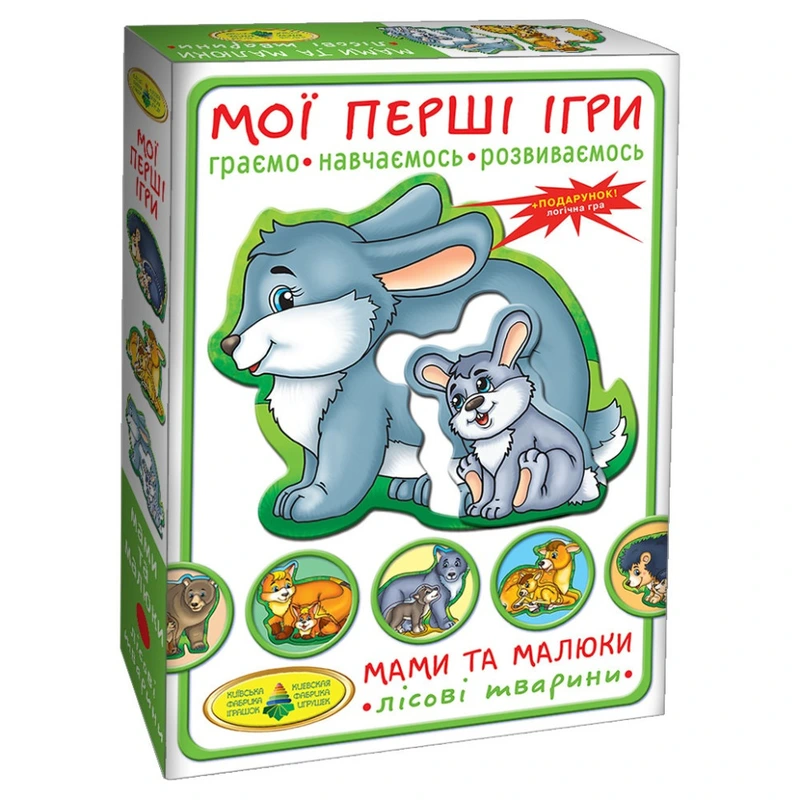 Дитяча розвиваюча гра Мами і малюки 81114 лісові тварини — Енергія Плюс