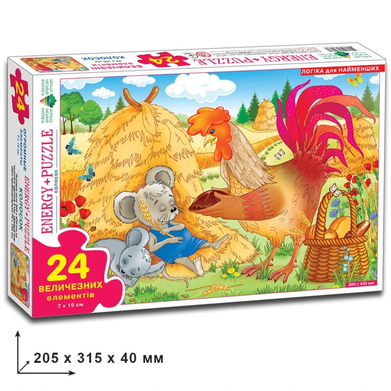 Дитячі пазли "Колосок" 82081 на 24 елемента — Енергія Плюс