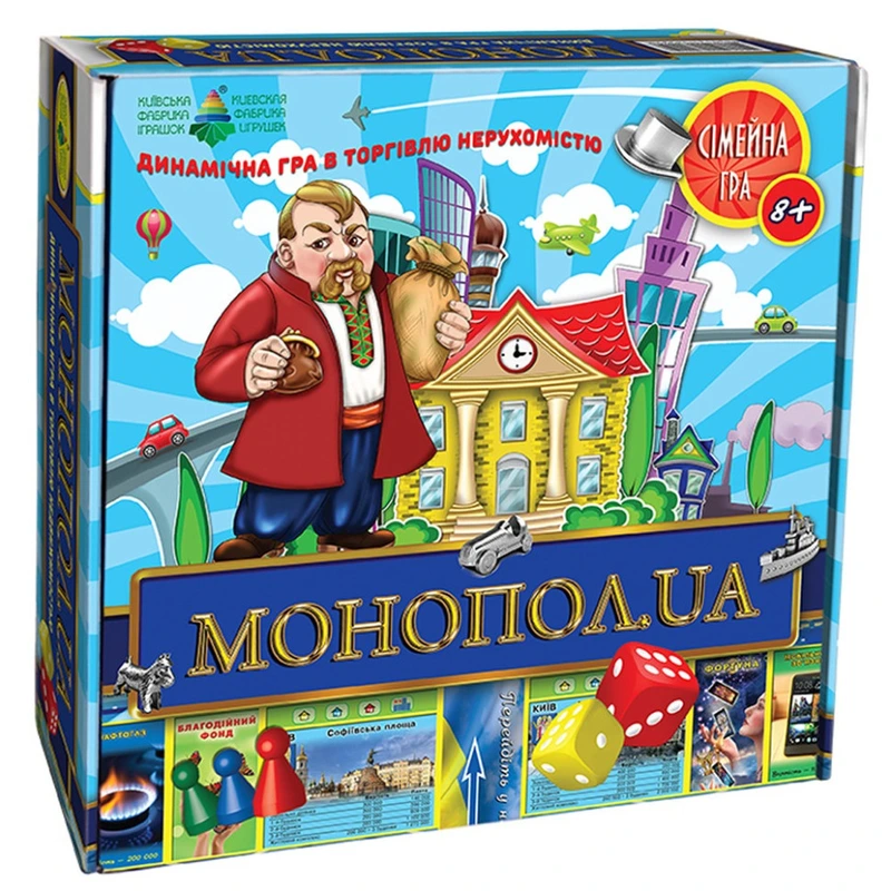Настільна гра Монополія 82210 укр. мовою — Енергія Плюс