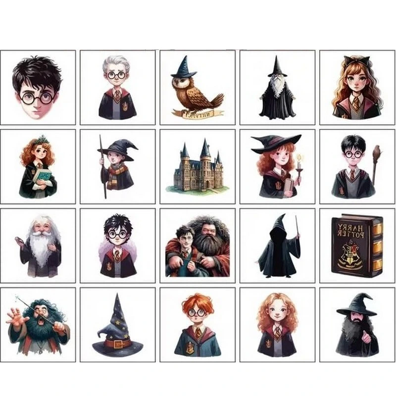 Дитячі тимчасові тату "Гаррі Поттер та інші" Potter-mini-tattoo-20, 5х5 см — Fresh Tattoo