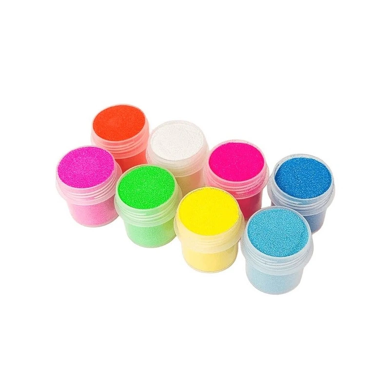 Набір гліттеру для біо-тату №6 glitter-set-big-8x-6 неоновий — Fresh Tattoo