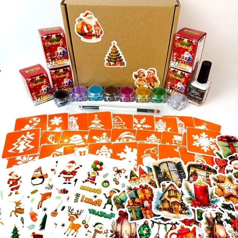 Подарунковий набір "Різдвяне диво: Чарівний Подарунок" gift-box-christmass-5kids — Fresh Tattoo
