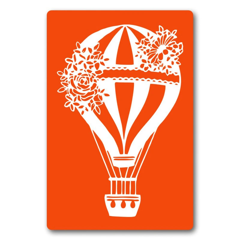 Трафарет для біо-тату Аеростат jx002-24*34см, розмір 24х34 см