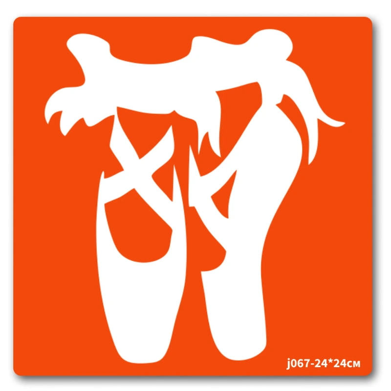 Трафарет для біо-тату Балет-1 j067-24*24см, розмір 24 х 24см