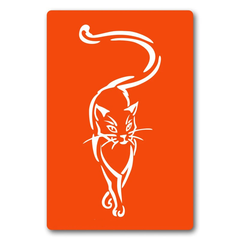 Трафарет для біо-тату Котик kx001-24*34см, розмір 24х34 см