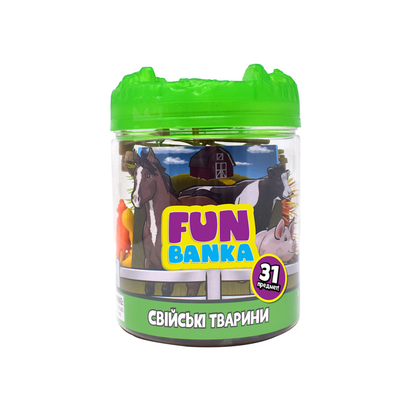 Ігровий міні-набір FUN BANKA – СВІЙСЬКІ ТВАРИНИ — Fun Banka