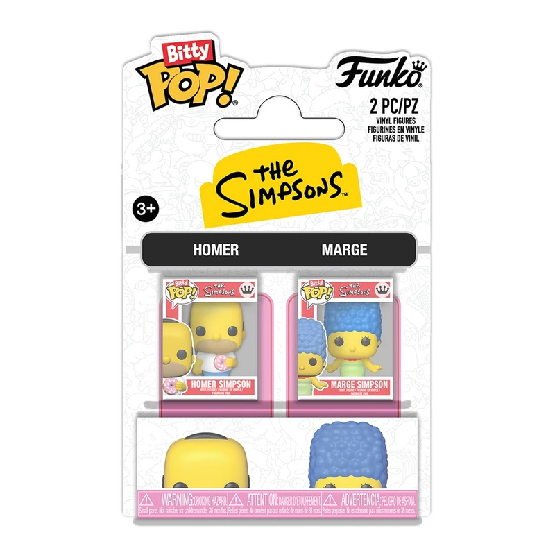 Набір ігрових фігурок BITTY POP! серії "Сімпсони" – ГОМЕР І МАРДЖ — Funko