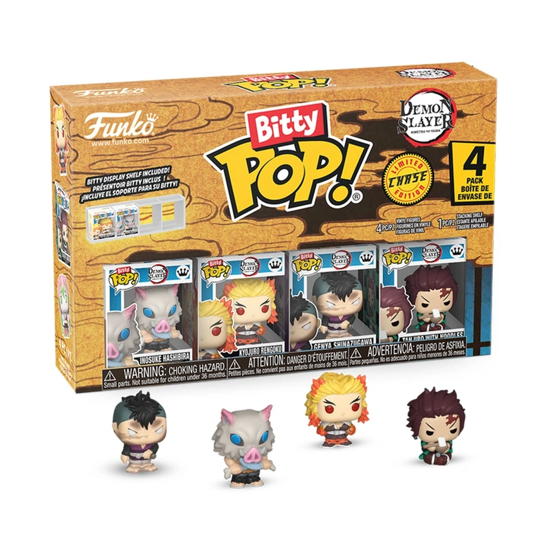 Набір ігрових фігурок BITTY POP! серії "Вбивця демонів" (4 фігурки в ас.) — Funko
