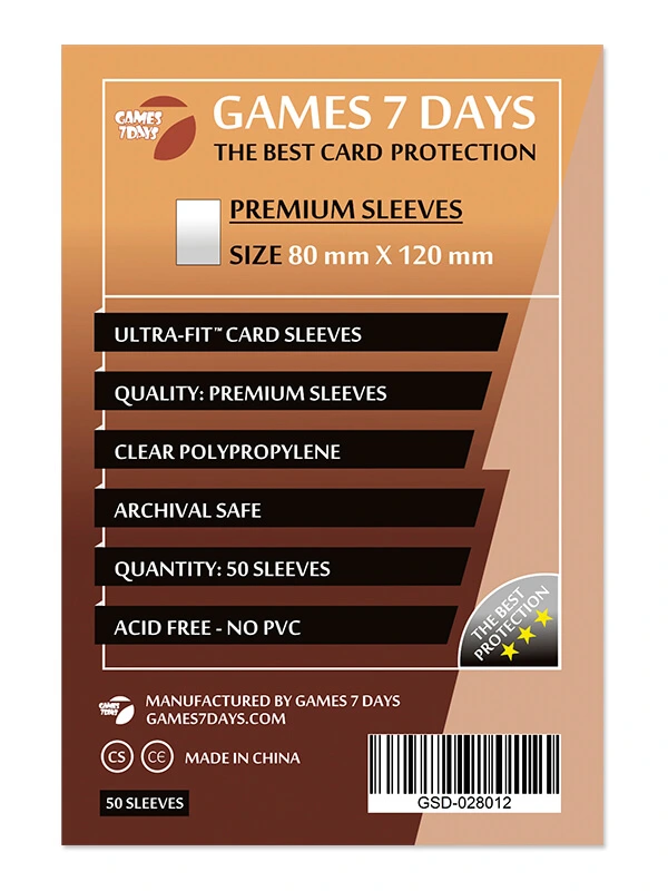 Протектори Games7Days (80 x 120 мм) Premium Ultra-Fit (50 шт)