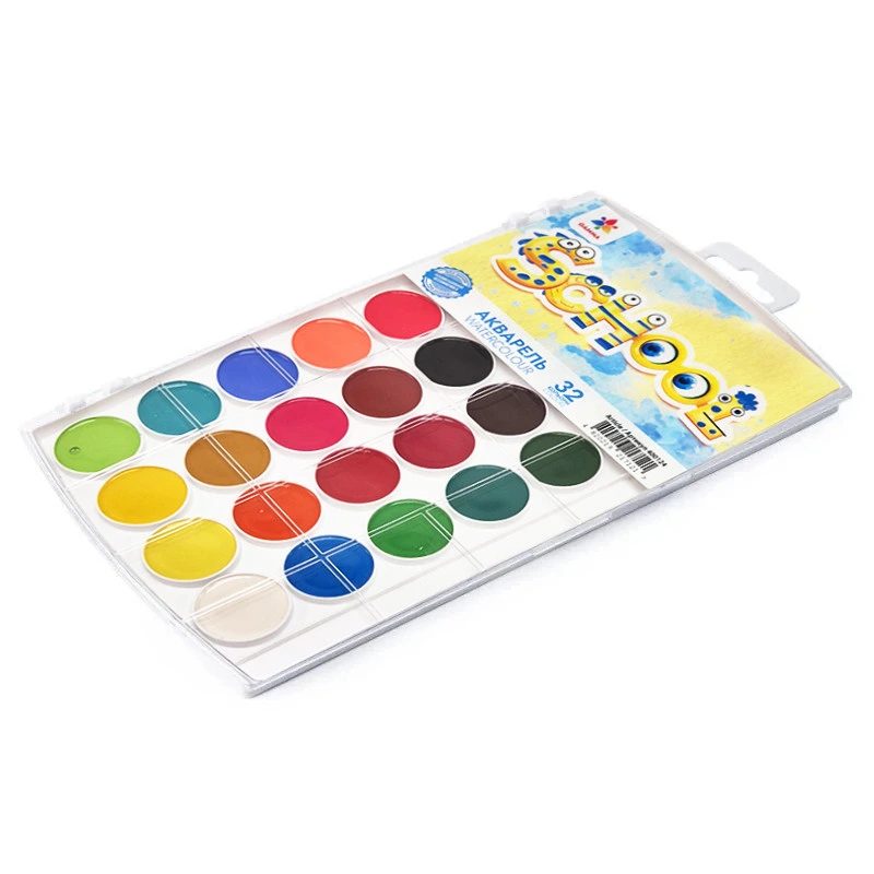 Акварельні фарби "Творчість" 400124, 32 кольори